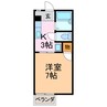 有松フラット 1Kの間取り