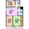 マンション緑黒石Ｂ棟 3LDKの間取り