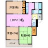 マンション緑黒石Ｃ棟 3LDKの間取り