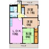 スカイコートウスイ 3LDKの間取り