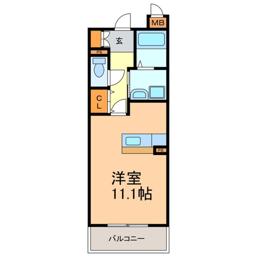 間取図 サウスヒルズ緑Ｂ