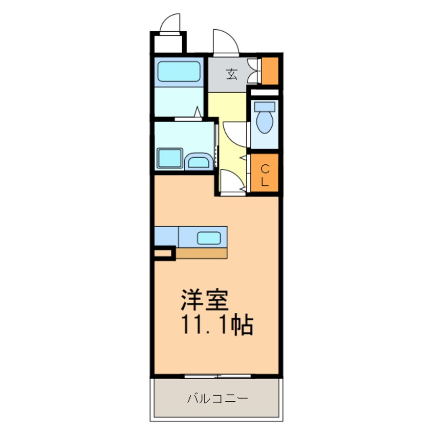 間取図 サウスヒルズ緑Ｂ