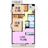 アークヒルズ徳重 2LDKの間取り