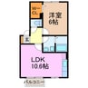 レザンコートA棟・B棟 1LDKの間取り