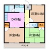 コーポウィズワルツＡ 3DKの間取り