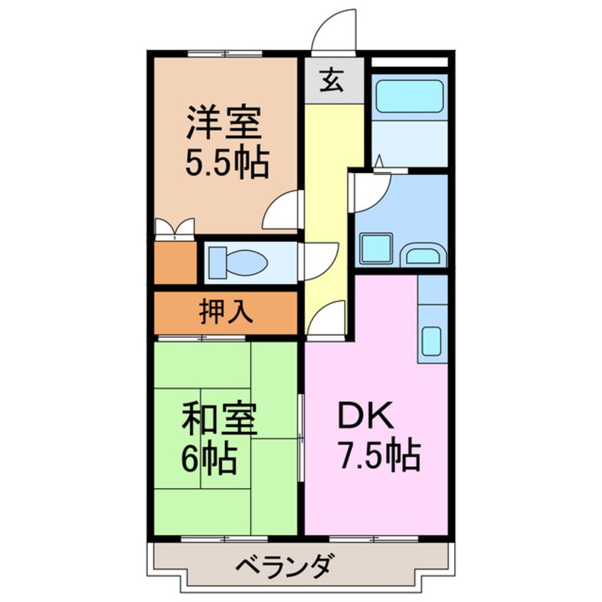 間取図 グランデージュ美咲