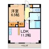 コンフォート 1LDKの間取り
