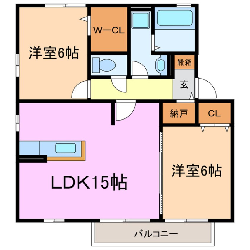 間取図 ウィステリアB