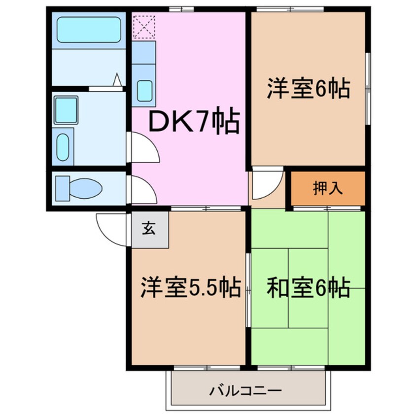 間取図 サンガーデン緑ヶ丘