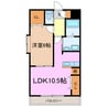 ルミナスＴ 1LDKの間取り