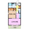 グランドール　コートＢ 1LDKの間取り