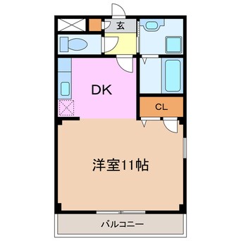 間取図 エステート竹の山