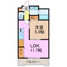 ミーティア 1LDKの間取り