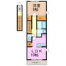 ファミール江明 1LDKの間取り