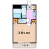 ソフィアブルー 1Kの間取り