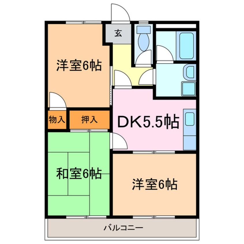 間取図 グランベール滝ノ水