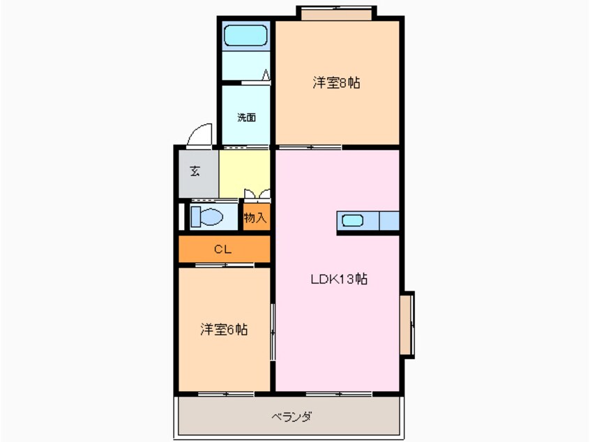 間取図 楼蘭篠の風