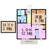 ロイヤルコート水広下 1LDKの間取り