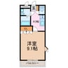 フィオーレＴＭ 1Kの間取り