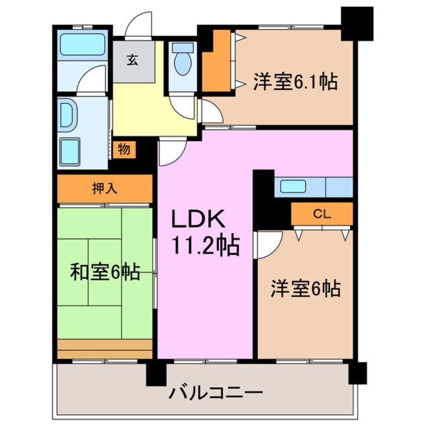 間取図 セントラル滝ノ水