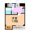 ALLOGGIO 1Kの間取り