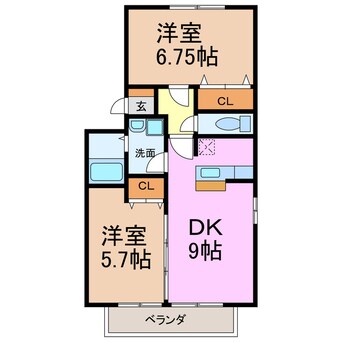 間取図 グランディールⅡ