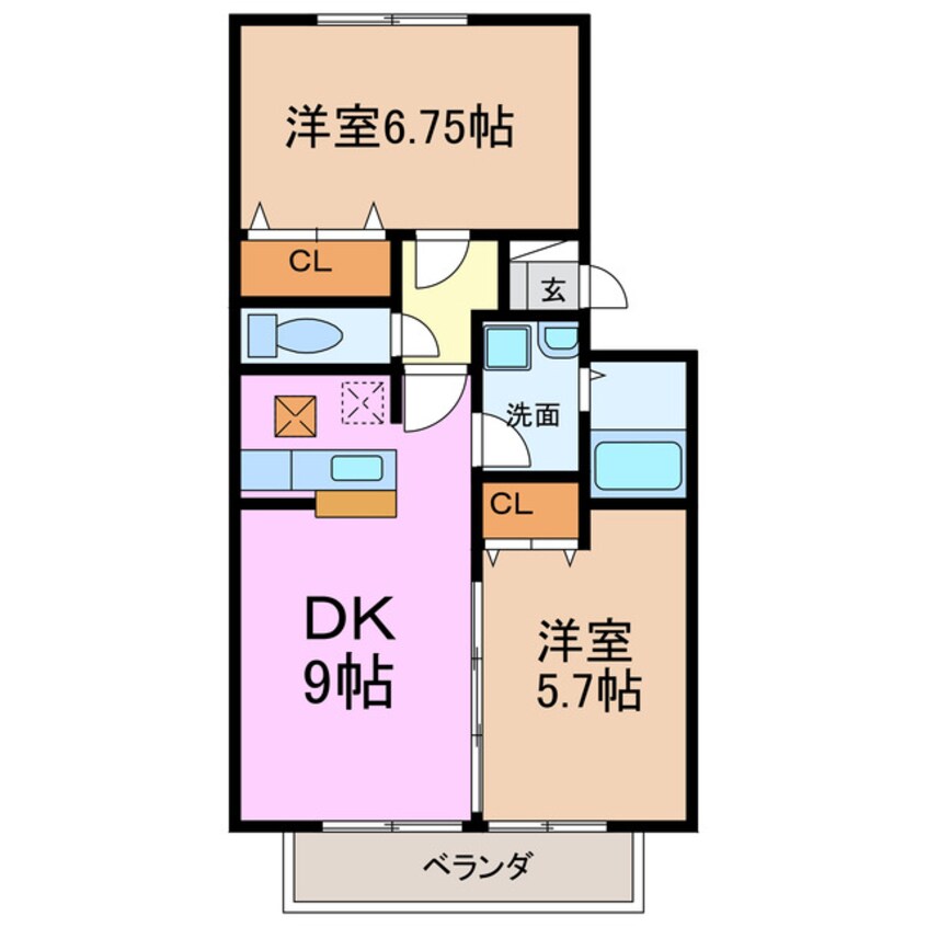 間取図 グランディールⅡ
