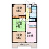 エポック篭山 3DKの間取り