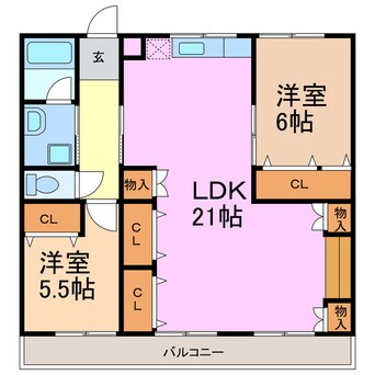 間取図 グレイスヒルカジノ