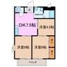 メゾンむつ美 3DKの間取り
