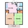パレスヤマグチ 2DKの間取り