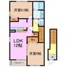 メラルージュ 2LDKの間取り