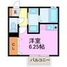 コスモ 1Rの間取り