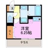 コスモ 1Rの間取り