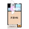コンセール関山 1Kの間取り