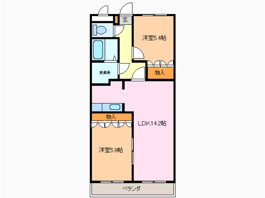 間取図 ボヌールＡＫＩ