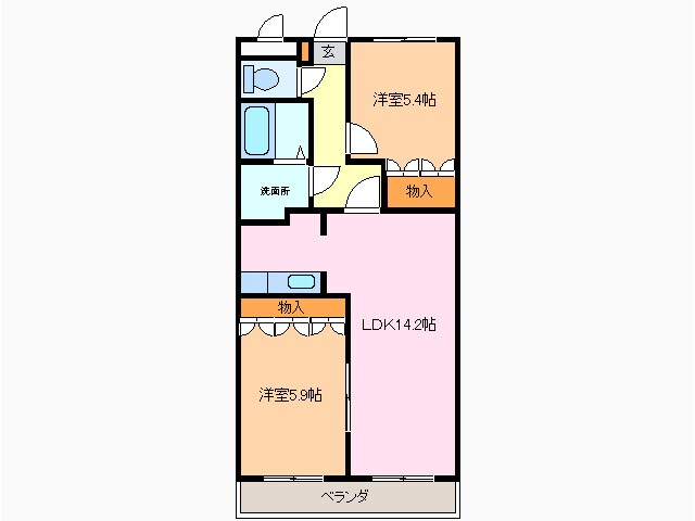 間取り図 ボヌールＡＫＩ