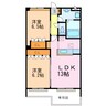 プランドール 2LDKの間取り