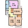 東海道本線/大高駅 徒歩20分 1階 築31年 3DKの間取り