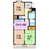 メガーヌ野並 3DKの間取り