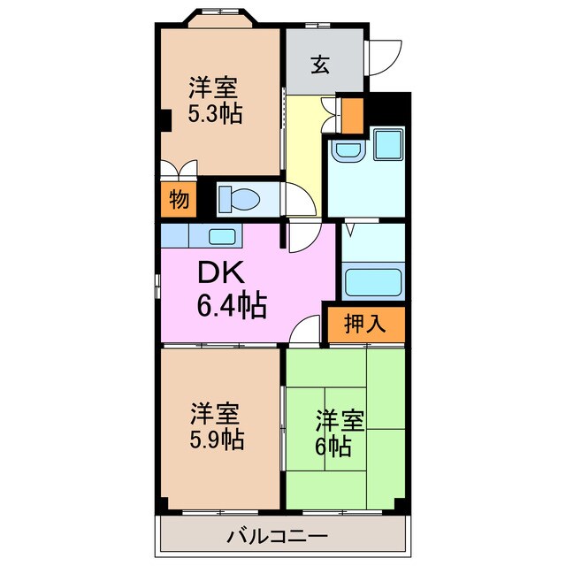 間取り図 メガーヌ野並
