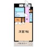 ロアール平針 1Kの間取り