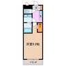 リオレイア 1Kの間取り