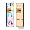 セントラルガーデン A 1DK+Sの間取り