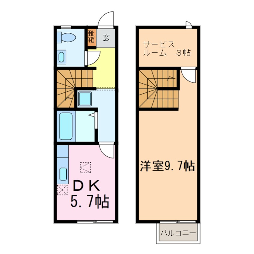 間取図 セントラルガーデン A