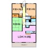 ユニオンヒルズ丘下 3LDKの間取り