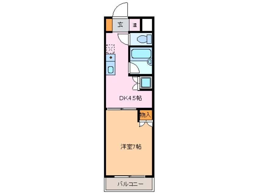 間取図 ユニオンハイツ日比野