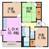 アドザックス桃山 3LDKの間取り