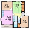 アドザックス桃山 3LDKの間取り
