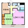 グリーンワイズ 2LDKの間取り